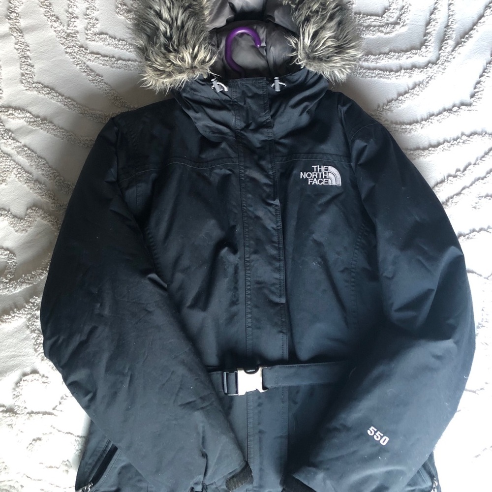 North Face Puffer Buckle Coat